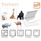 Better Office Products All Occasion Greeting Cards & Env, 4in x 6in 10 Cute & Fun Wild Animal Designs, Blank Inside, 100PK 64554 - alternate 2